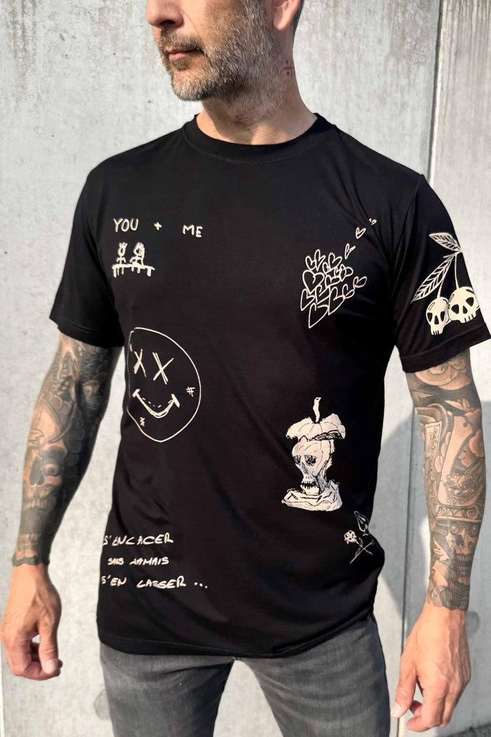 T-SHIRT / SKETCHOU BLACK
