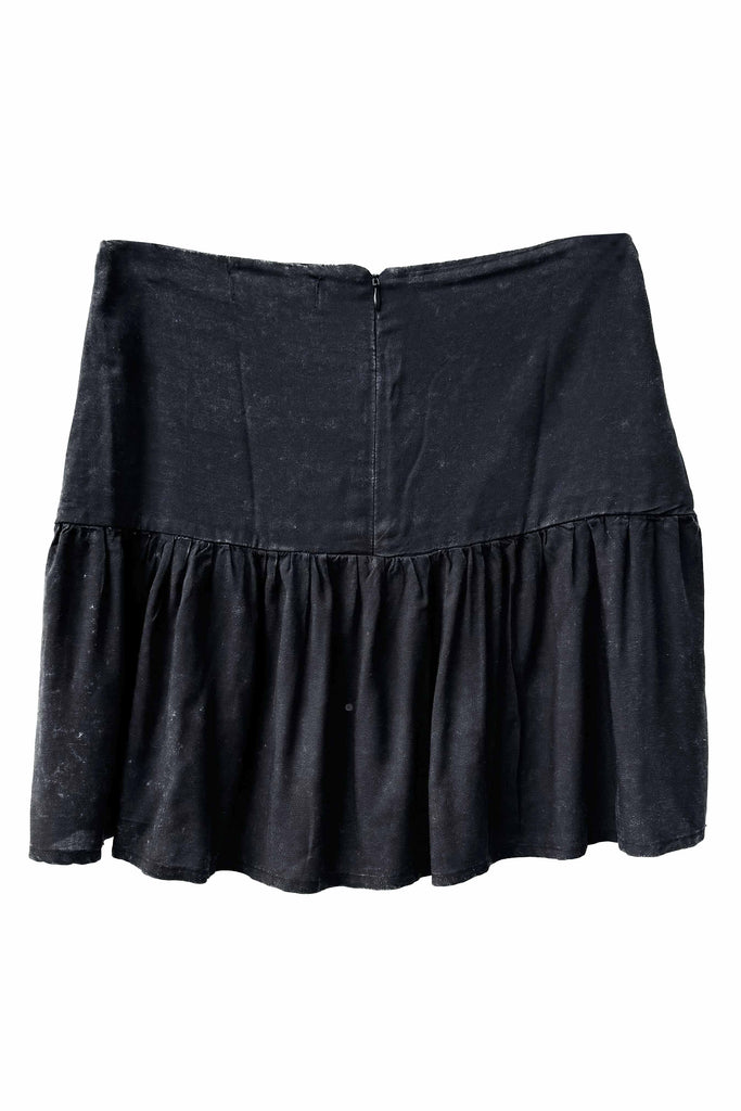 SKIRT KAREN / BLACK WASHED